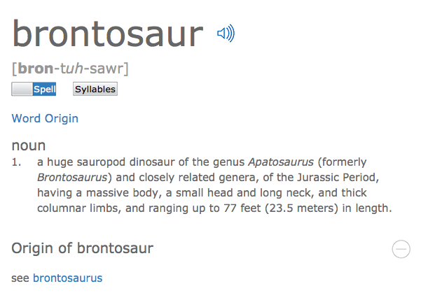 brontosauruses