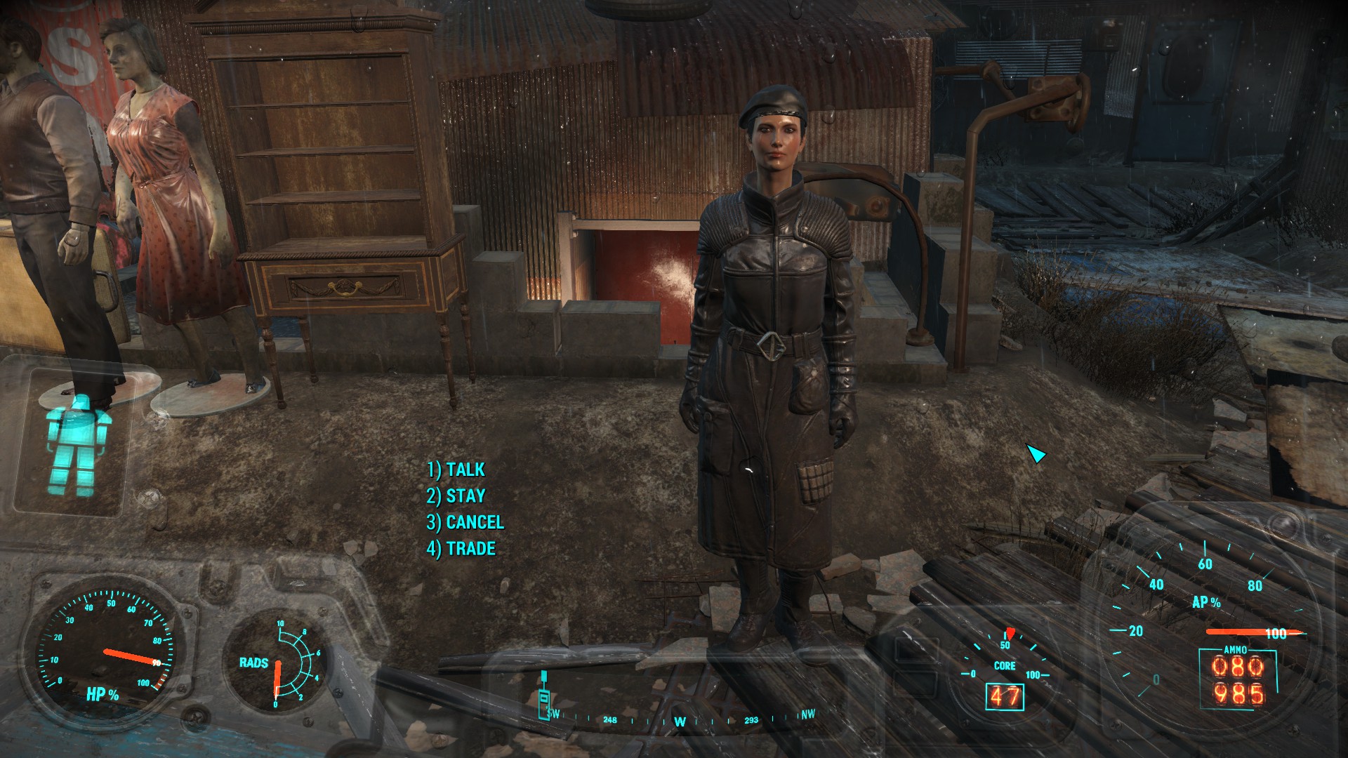 Bos Officer Uniform W Shadowed Combat Armor Limb Pieces Added By Itsmewaffle At Nothing Gets Past Diamond City Security