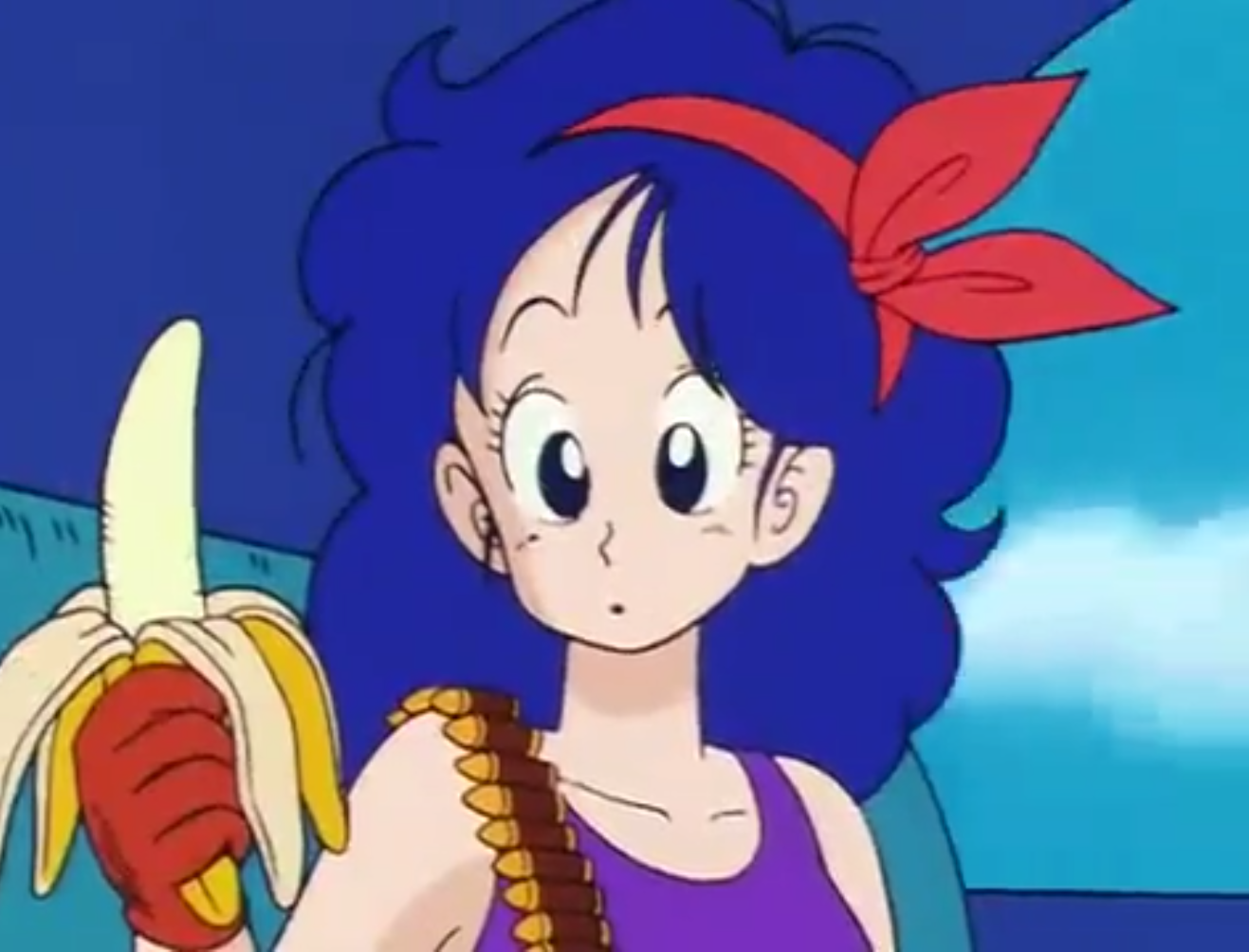 dragon ball girl with blue hair