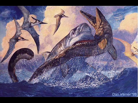 megalodon and mosasaurus