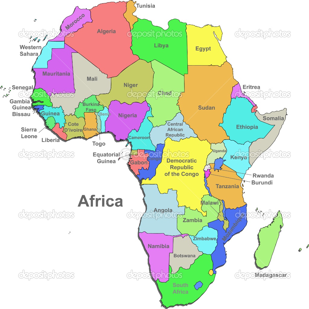 Small Map Of Africa
